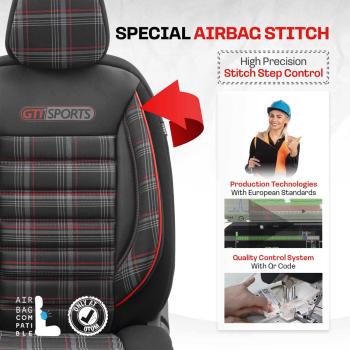 Auto Sitzbezug Set Universal Vorne und Hinten Komfortabel Komplett Set